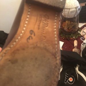 Brown original vintage  penny loafers